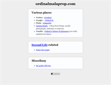 Tablet Screenshot of ordinalmalaprop.com